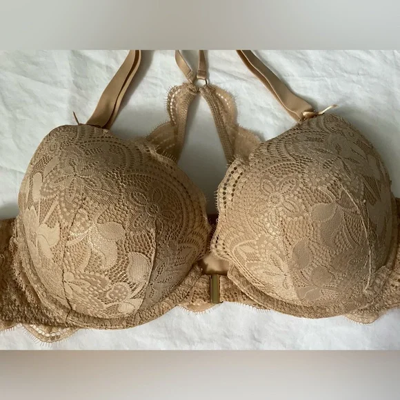 Cacique Tan Lace Underwire Bra - Picture 2 of 5